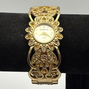Vintage Gold Floral Elgin Watch
